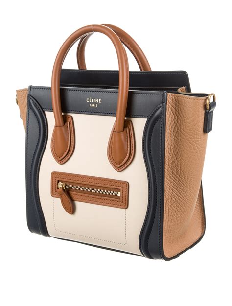 celine nano luggage textile|Celine nano luggage tote bag.